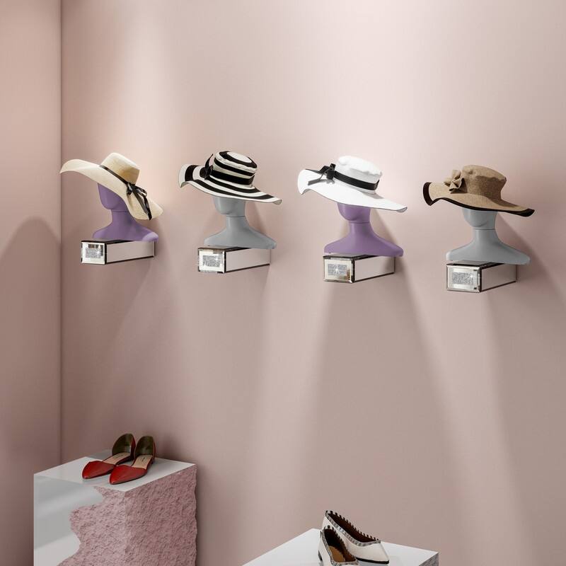 Shoe Floating Display Shelves Wall Mount Set Of 4
