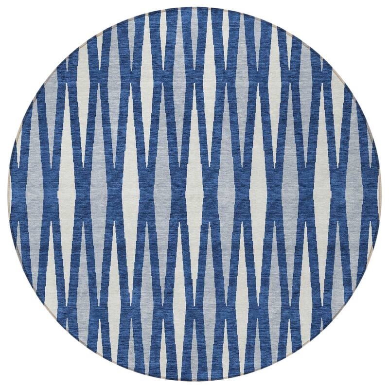 HomeRoots Geometric Transitional Rectangle Outdoor Rug