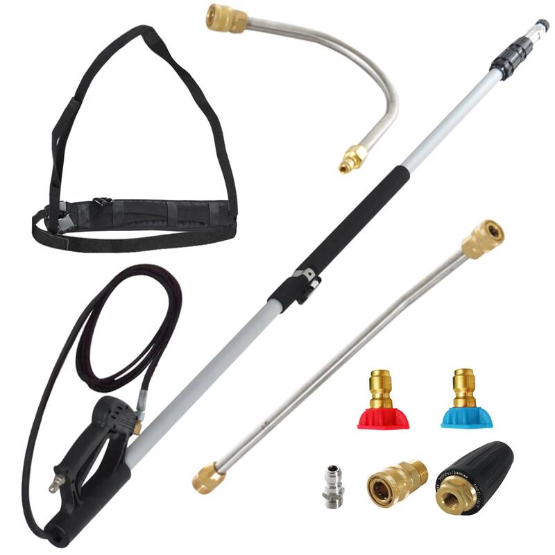 Outsunny 18' 4000 PSI Electric High Pressure Washer Wand Extension Pole - 79.75"- 195" L x 7" W x 0.75" T