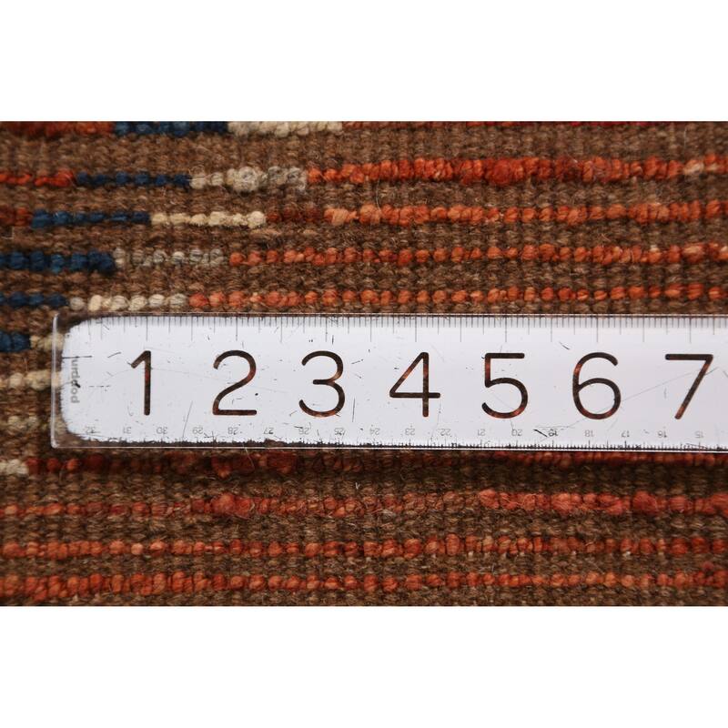 Orange Moroccan Runner Rug Handmade Tribal Oriental Wool Carpet - 2'9" x 9'10"