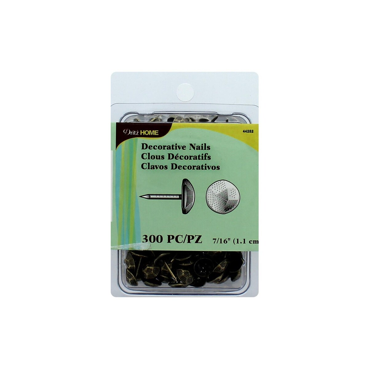 Shop Dritz Home Decorative Nails 7 16 Ant Gold 300pc Free
