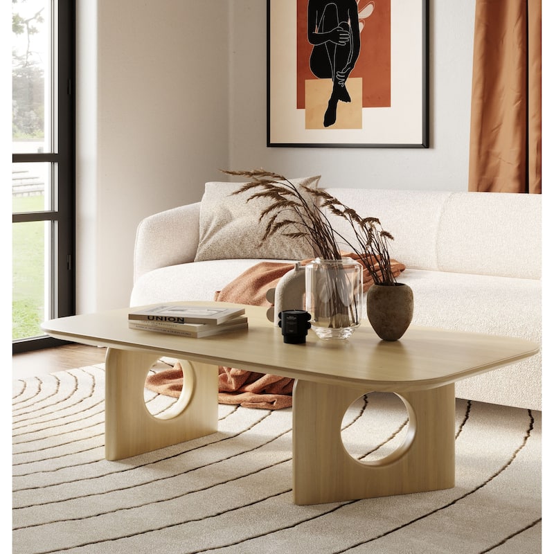 Nova Domus Oshana Modern White Oak Coffee Table