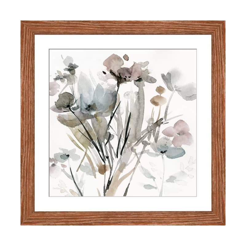 iCanvas "Dainty Blooms I" by Carol Robinson - Walnut - 24x24x1