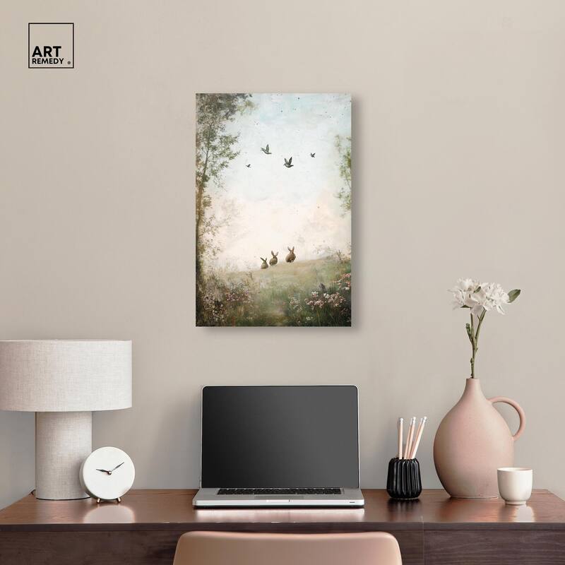 Skyward Sentinels Canvas by Art Remedy, Gallery Wrapped