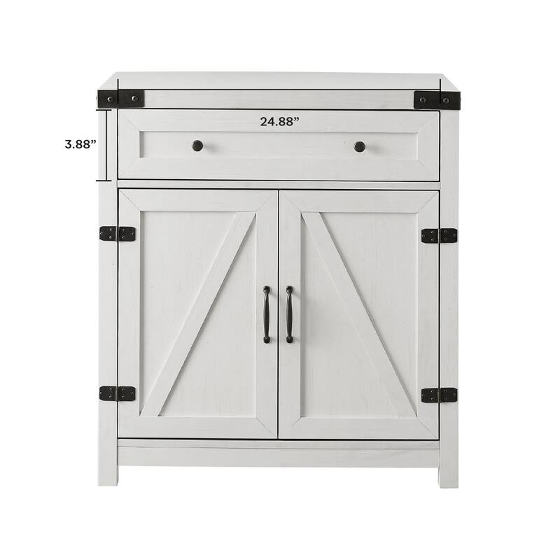 Middlebrook 30-inch Rustic Barn Door Accent Cabinet