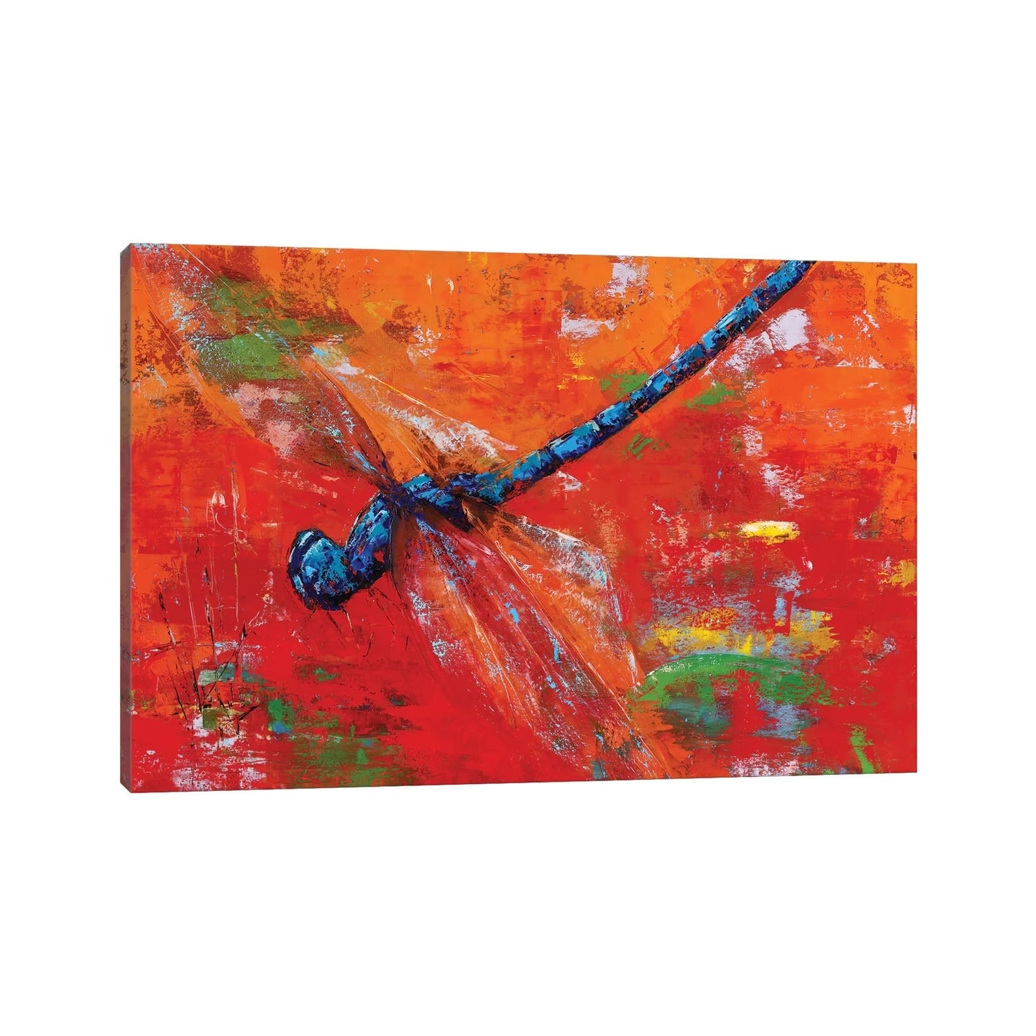 iCanvas "Blue Dragonfly" by Olena Bogatska Canvas Print