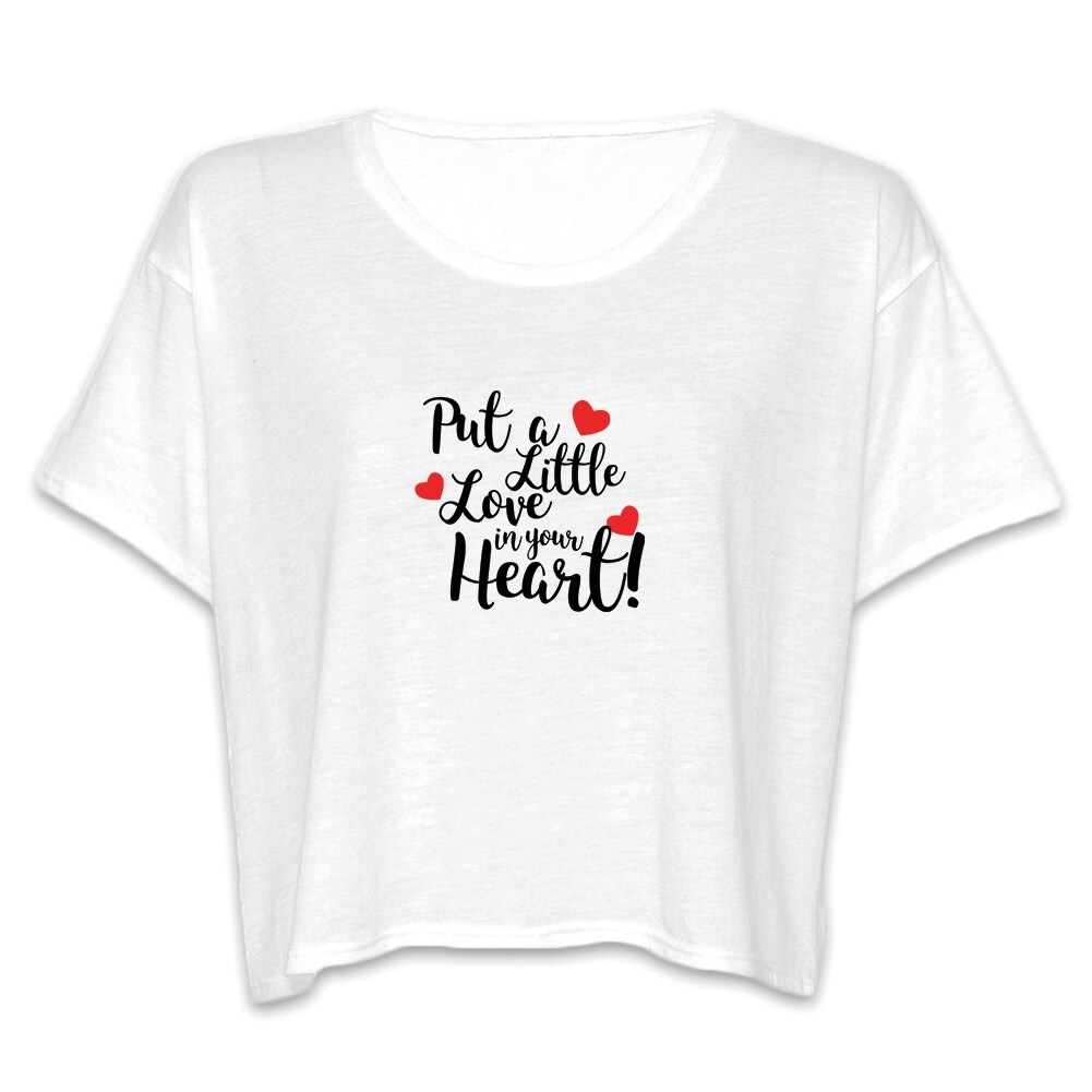Shop Put A Little Love In Your Heart Quote Heart Graphics Women S