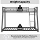 preview thumbnail 6 of 13, Black Bunk Bed Noise Reduced Bed, CPC Certified, Twin over Full