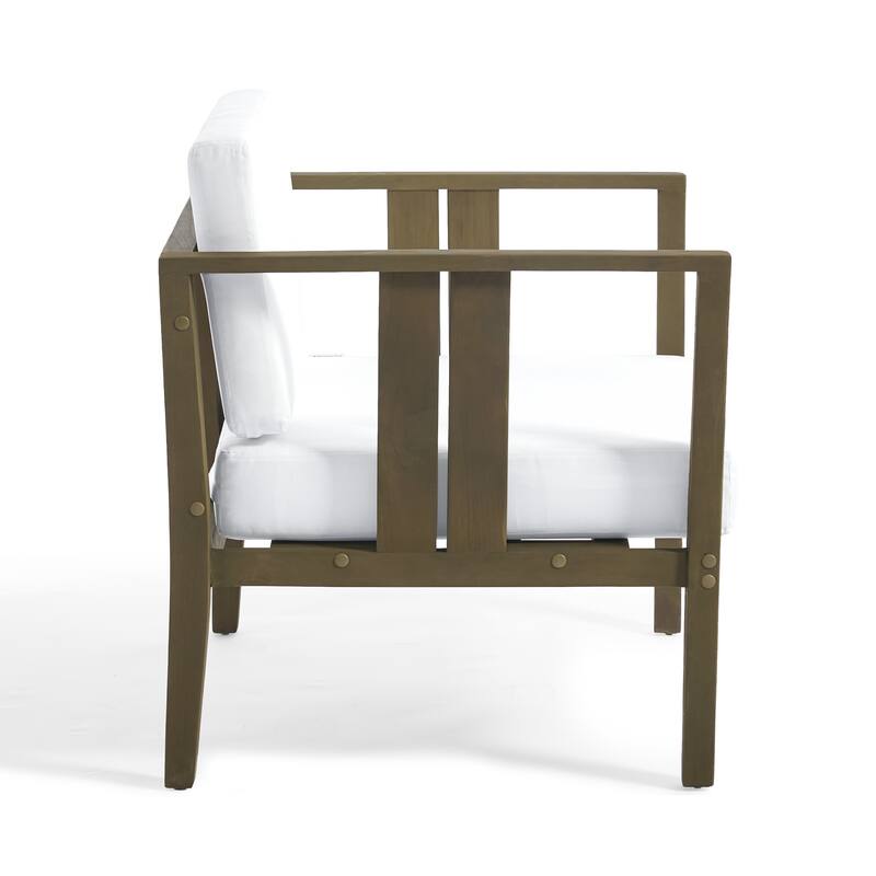 5-Piece Casual Outdoor Patio Furniture Set In Solid Teak Wood