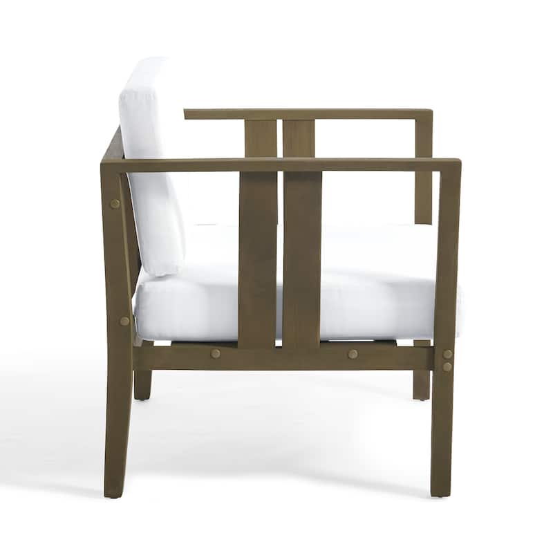 Casual 6-Piece Outdoor Patio Furniture Set In Solid Teak Wood