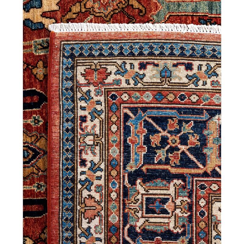 Serapi One-of-a-Kind Hand-Knotted Area Rug - Red - 10' 0" x 13' 9"