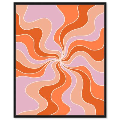 Carnaval Retro Curves II Canvas by Art Remedy