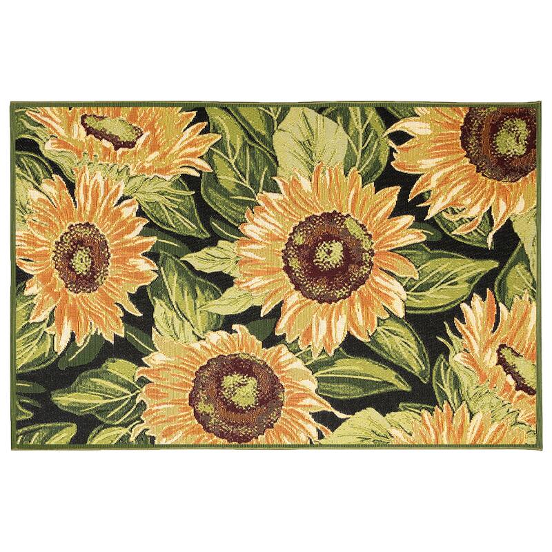 Liora Manne Esencia Sunflowers Indoor/Outdoor Mat - 2'5" x 3'11"