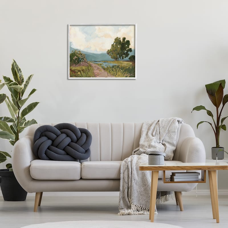 Stupell Path to Distant Countryside Framed Giclee Art Design By Sara Baker