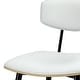 preview thumbnail 16 of 18, Nyla Mid Century Modern Dining Chair (Set of 2) in Vegan Faux Leather - 20.5" D x 19.3" W x 31"H
