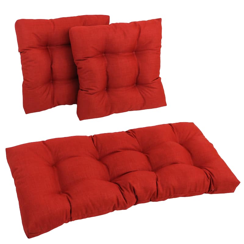 Blazing Needles All-Weather 3-piece Indoor/ Outdoor Cushion Set - Papprika