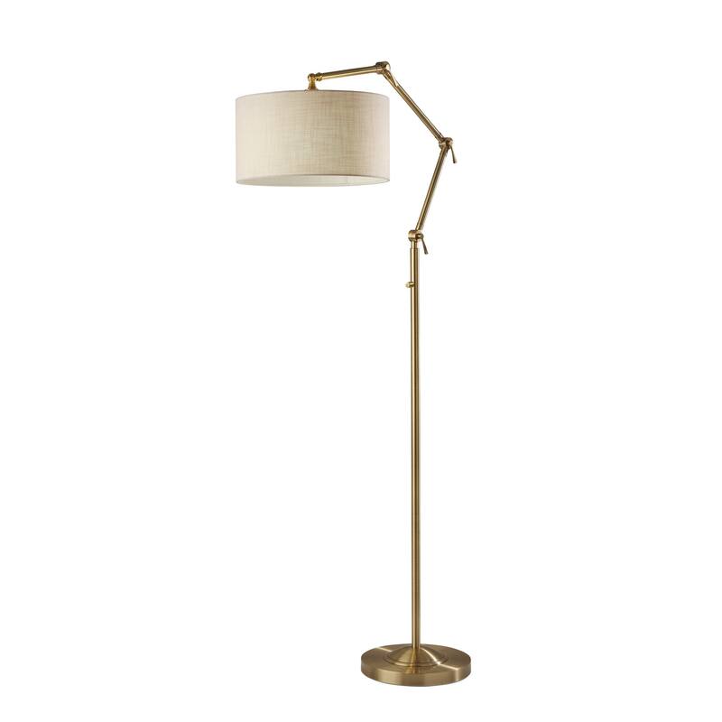 Willard Floor Lamp - Antique Brass