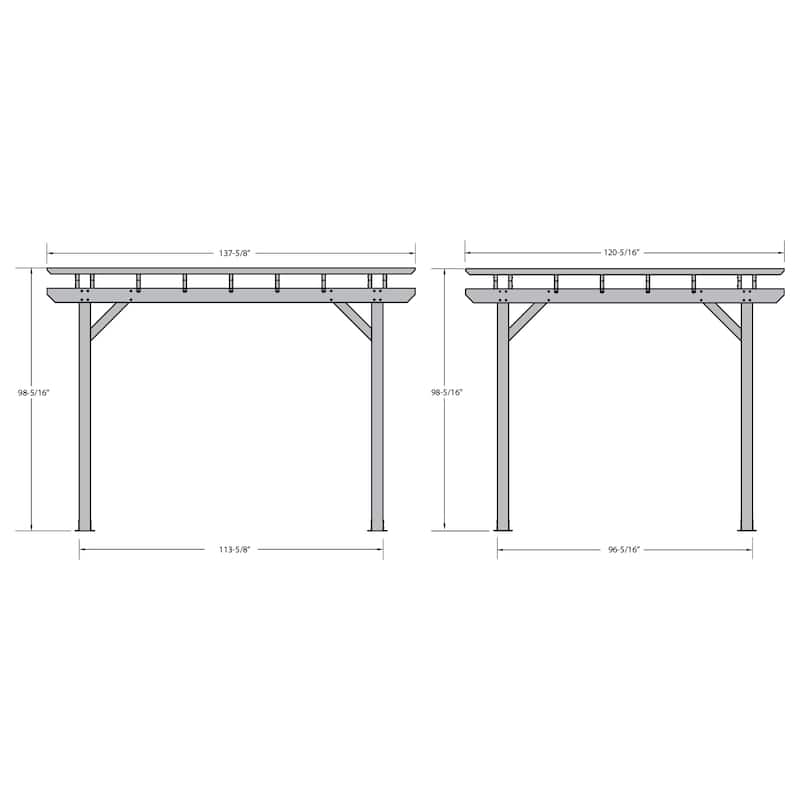 Highwood Bodhi 10 x 12 Recycled Plastic Pergola