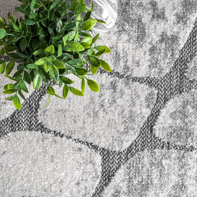 Nuloom Jaycee Textured Stone Indoor/Outdoor Area Rug