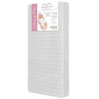 Dream On Me Vinyl and Foam Hypoallergenic Antimicrobial Cradle Mattress