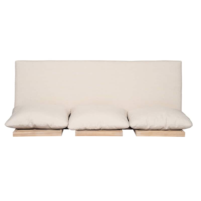 Christopher Knight Home - Topia Mid-Century Outdoor Sectional Sofa Set with Coffee Table and Water-Resistant Cushions