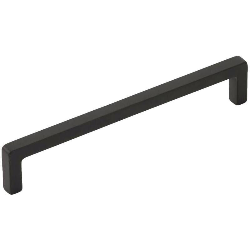 Schaub and Company Vinci 8" Center to Center Rustic Contemporary Solid - Black Bronze