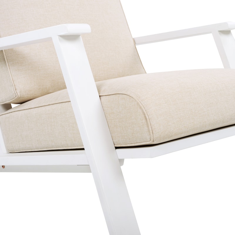 Paloma Acacia Wood Outdoor Club Chair with Cushion by Christopher Knight Home