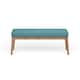 Saxon Mid-century Tufted Ottoman Bench by Christopher Knight Home