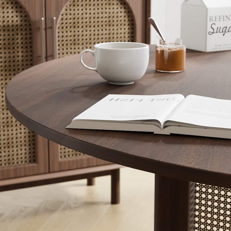 Solid Wood Round Dining Table 4-6 People