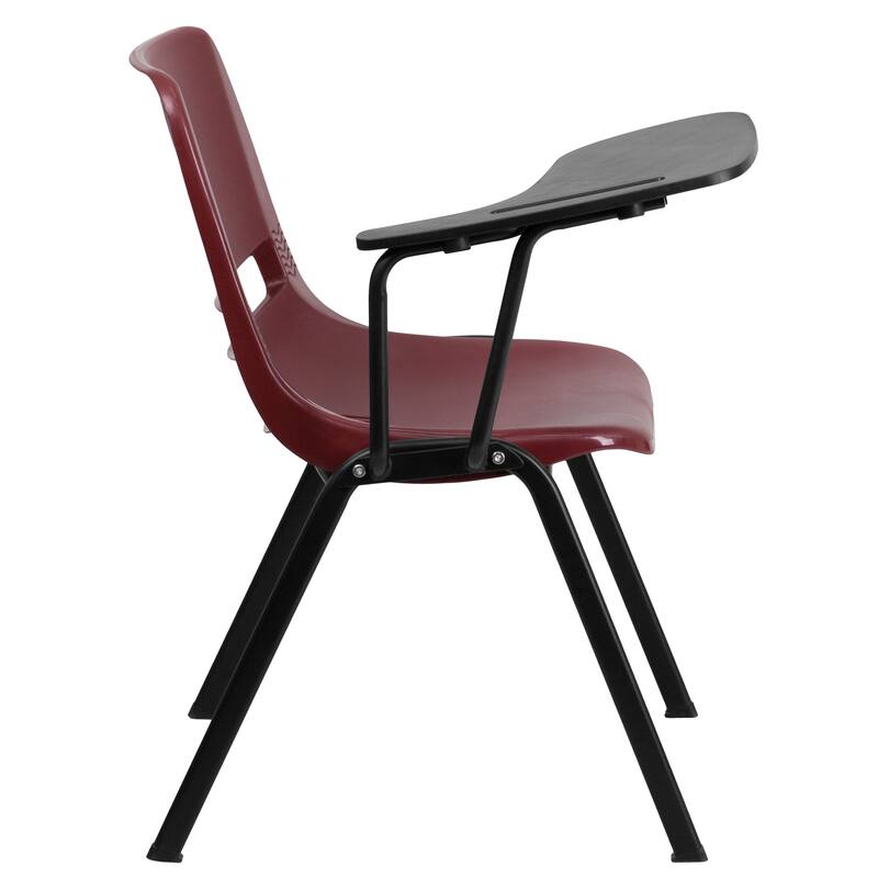 Ergonomic Shell Chair with Right Handed Flip-Up Tablet Arm