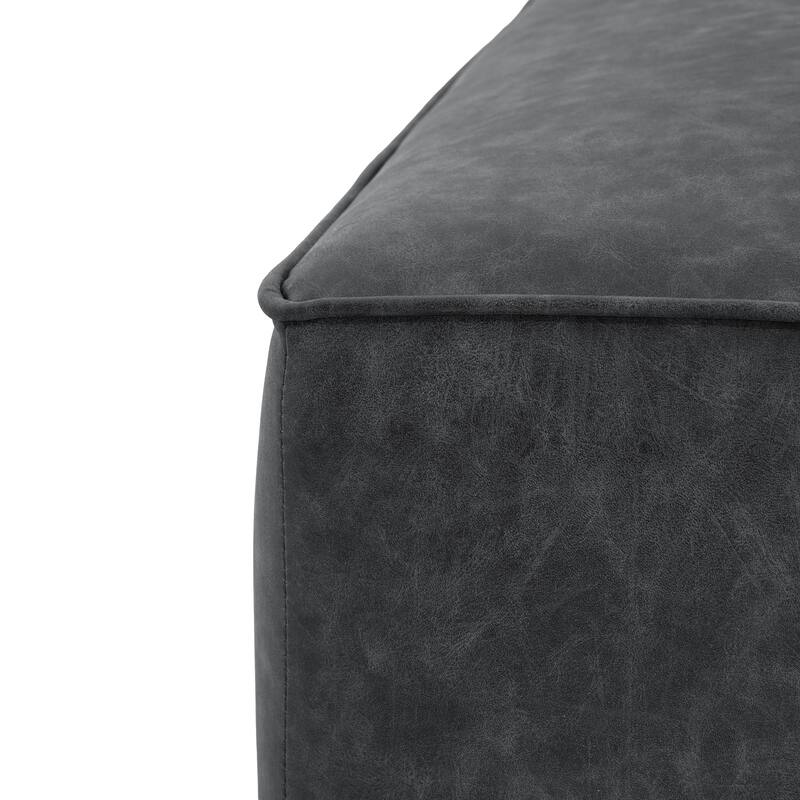 Square PU Leather Ottoman Comfortable choice, multiple functions, classic design, and cozy corners,