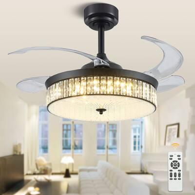 42"Crystal Ceiling Fans with Lights