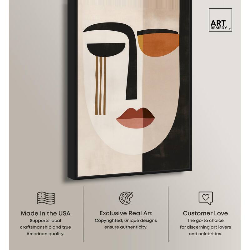 Face Moderne III Canvas by Art Remedy
