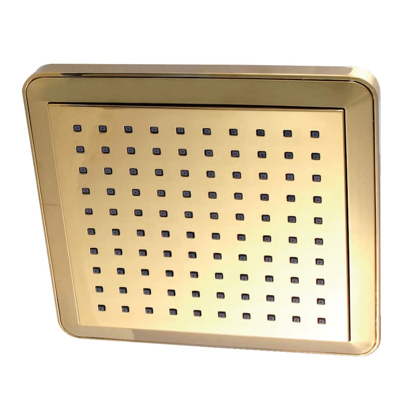 Claremont 9-5/8 Inch Square Rainfall Shower Head - Polished Brass