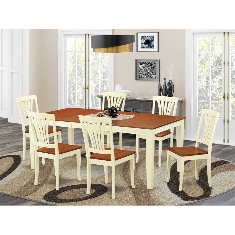 Dinette Set for 8 - Kitchen Table with Chairs - Small Space Dining Room Furniture