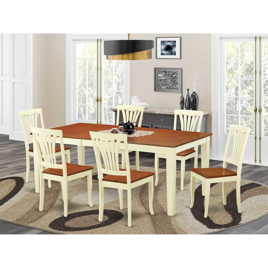 Dinette Set for 8 - Kitchen Table with Chairs - Small Space Dining Room Furniture