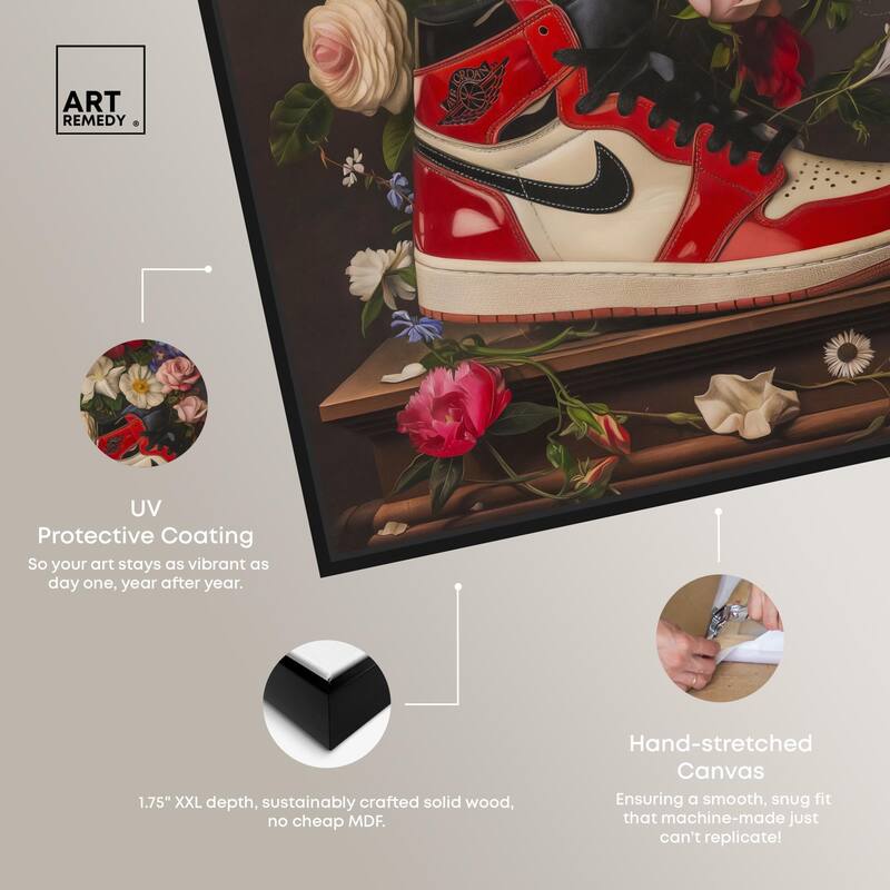 Sneaker Bouquet II Canvas by Art Remedy