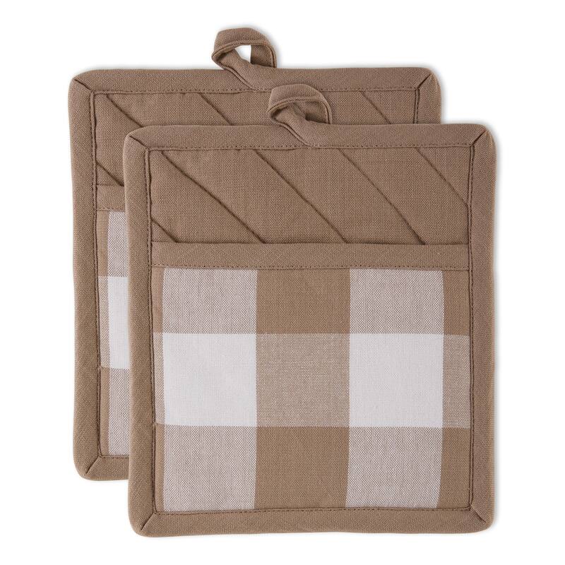 DII Vintage Red Buffalo Check Dishtowel (Set of 3)