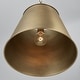 preview thumbnail 4 of 3, Welker 1-light Aged Brass Hanging Pendant