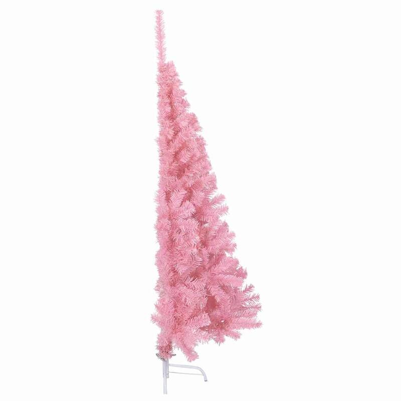 vidaXL Artificial Pre-lit Christmas Tree Pink in PVC - 59.06 in