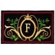 preview thumbnail 4 of 24, SAFAVIEH Handmade Monogram Florea Casual Rug 2'6" x 4' - F - Black/Multi - Rectangle