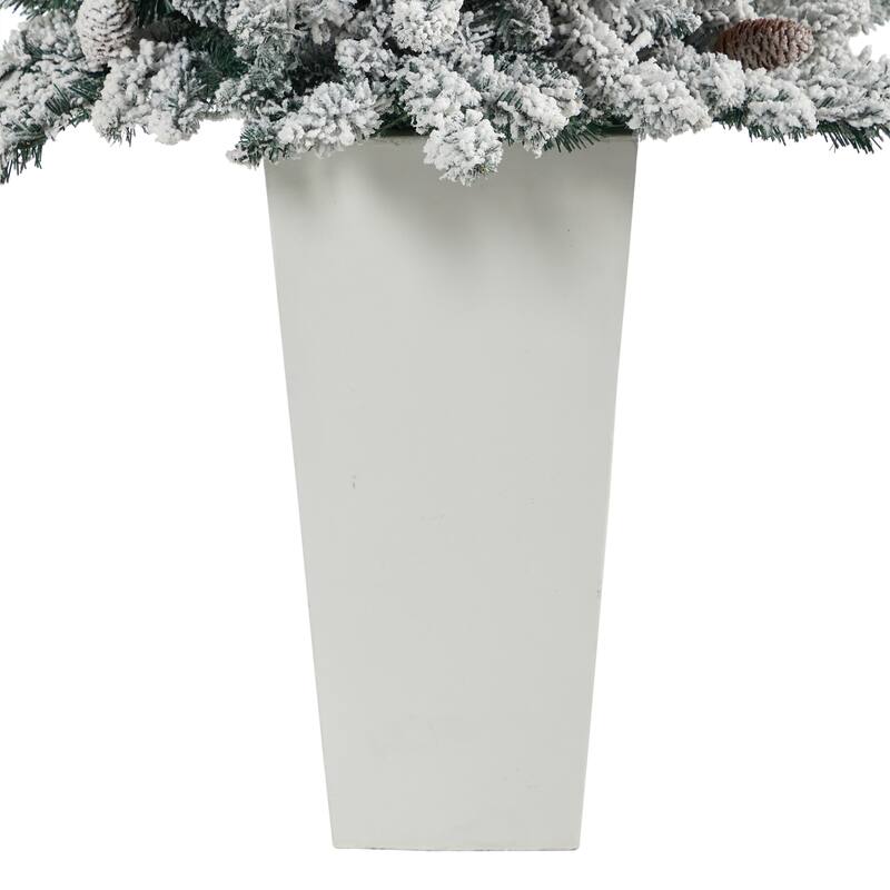 4.5' Artificial Christmas Tree with Pine Cones and 150 Lights