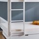preview thumbnail 33 of 31, Full Size Bunk Bed With Trundle Bed, With Ladder And Safety Rails Pinewood Bunk Bed
