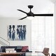 preview thumbnail 7 of 13, Fanimation Barlow 52 inch Indoor/Outdoor Black Ceiling Fan with LED CCT Select Light Kit and Remote