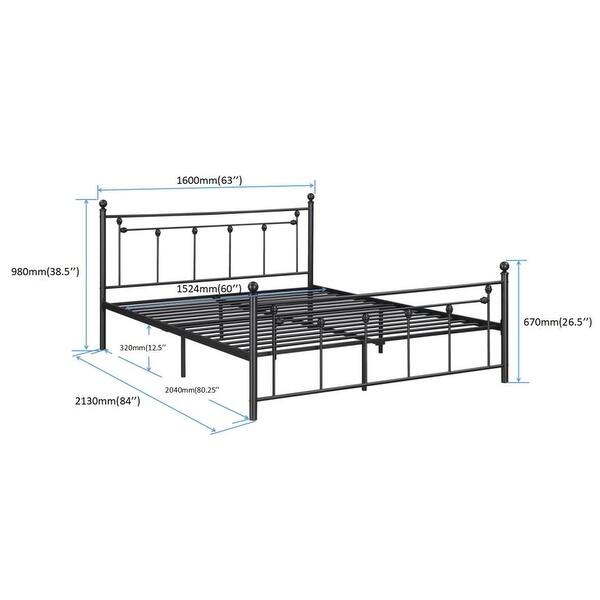 Black Flower like Twin Bed with Open Steel Frame Bed Bath Beyond