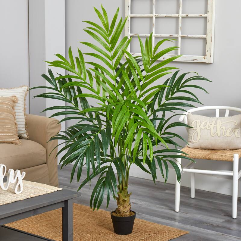 Artificial Palm Tree 5ft Indoor Tropical Decor Home Accent - 5ft.