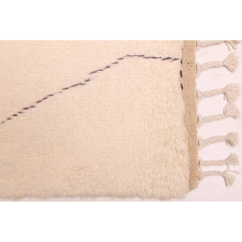 ECARPETGALLERY Hand-knotted Pak Finest Marrakesh Cream Wool Rug - 3'5 x 5'1