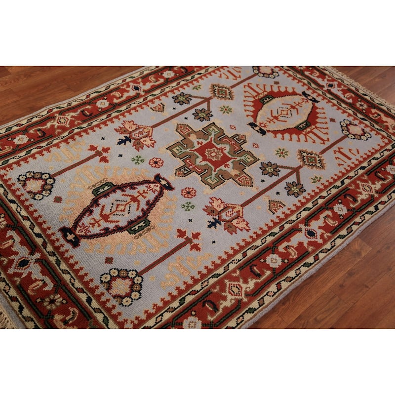 Khottan Oriental Accent Rug Handmade Wool Carpet - 3'11"x 5'10"