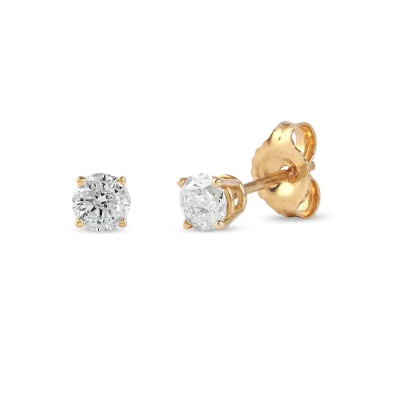 14k Gold 1/4ct TDW Diamond Solitaire Stud Earrings for Women