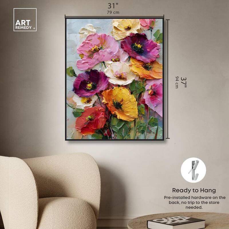 Floral Texture II Canvas by Art Remedy